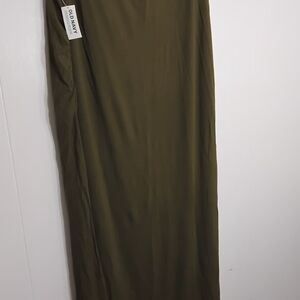 Old Navy Olive Green Maxi Skirt Tall